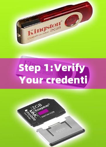 Step 1:Verify Your credentials Step 1:Verify Your credentials