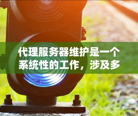 代理服务器维护是一个系统性的工作,涉及多个步骤和细节,需要仔细规划和执行。以下是代理服务器维护的详细步骤,帮助您更好地理解和实施 代理服务器维护是一个系统性的工作,涉及多个步骤和细节,需要仔细规划和执行。以下是代理服务器维护的详细步骤,帮助您更好地理解和实施