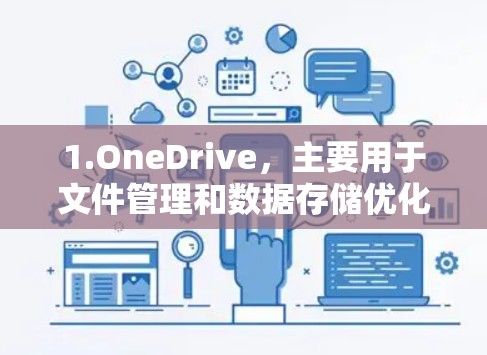 1.OneDrive,主要用于文件管理和数据存储优化,通过自动识别重复文件,减少存储空间浪费,提升效率 1.OneDrive,主要用于文件管理和数据存储优化,通过自动识别重复文件,减少存储空间浪费,提升效率