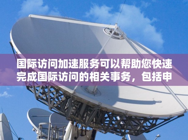 国际访问加速服务可以帮助您快速完成国际访问的相关事务，包括申请、协调会议、撰写材料等。以下是一些可能的国际访问加速服务类型和方法